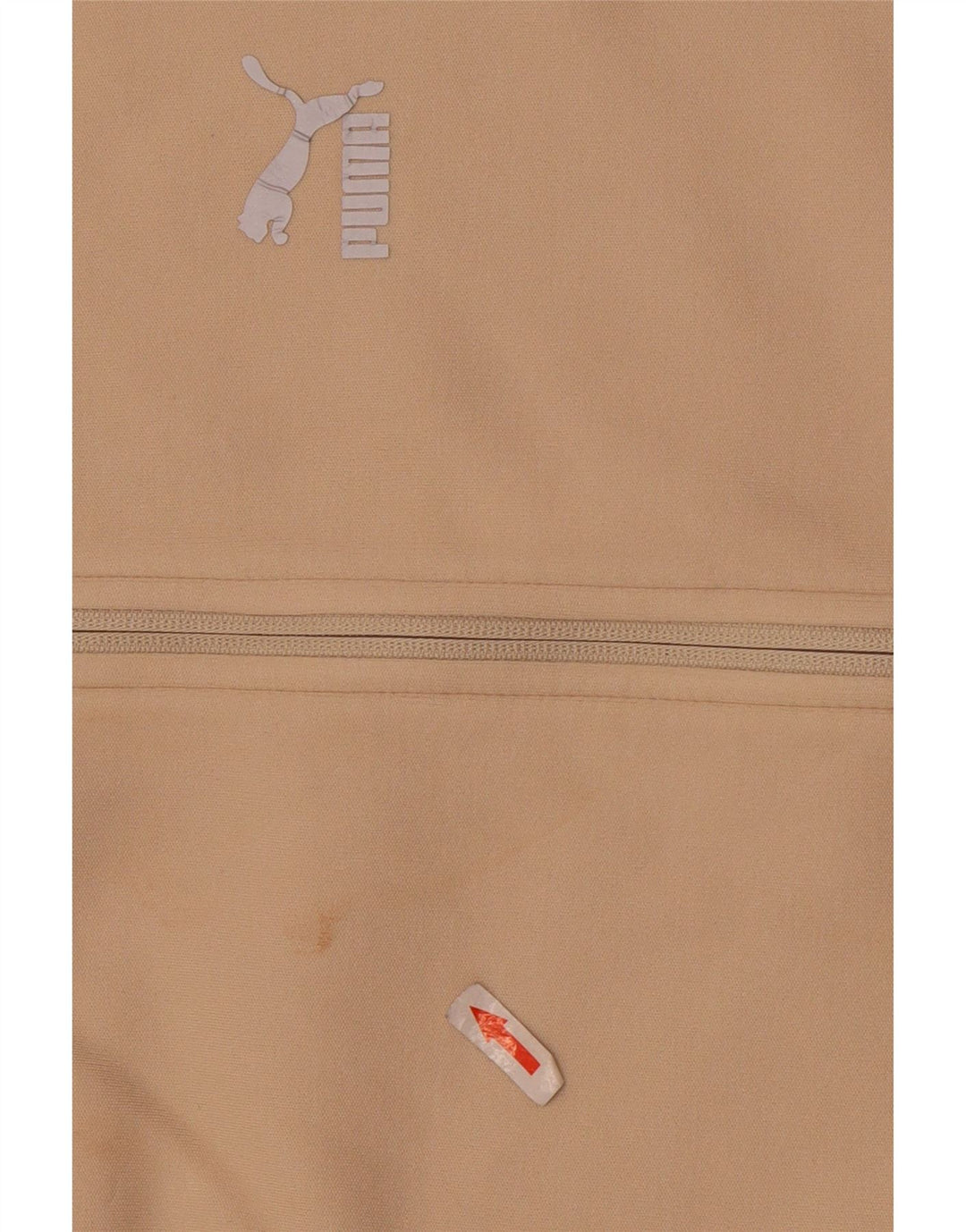 Męski sweter Puma z kapturem i zamkiem, średnio beżowy, bawełniany