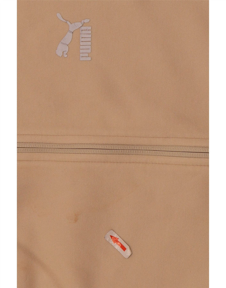 Męski sweter Puma z kapturem i zamkiem, średnio beżowy, bawełniany