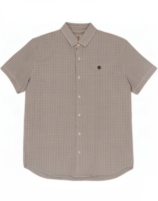 Koszula męska Timberland Slim Fit 2XL w szarą kratkę