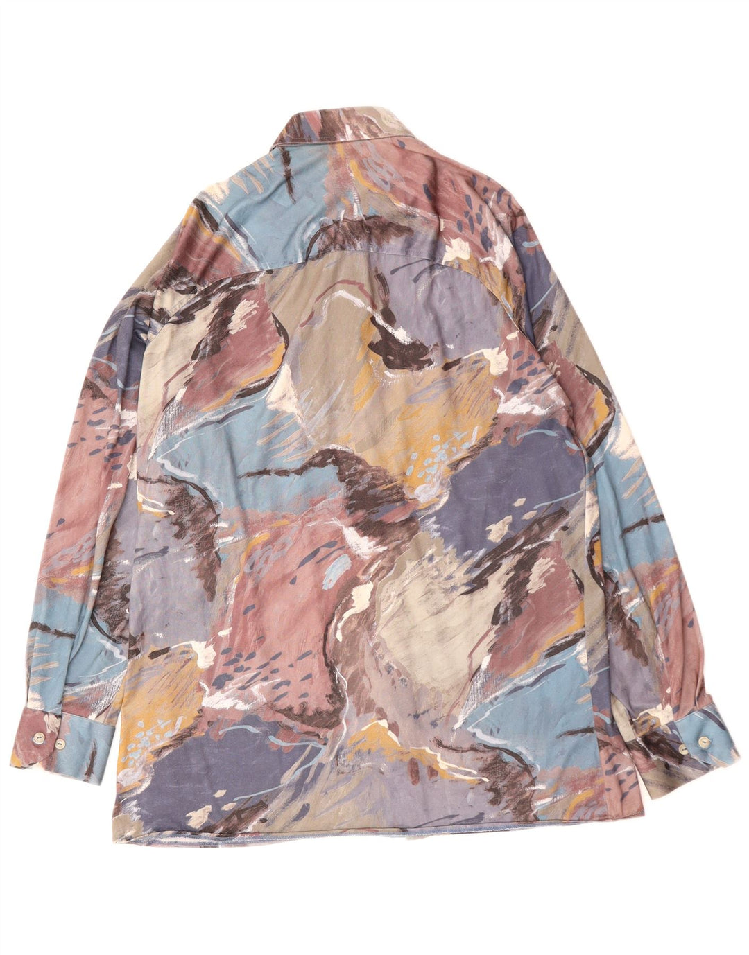 Koszula męska VINTAGE w abstrakcyjny wzór, średnia, wielobarwna