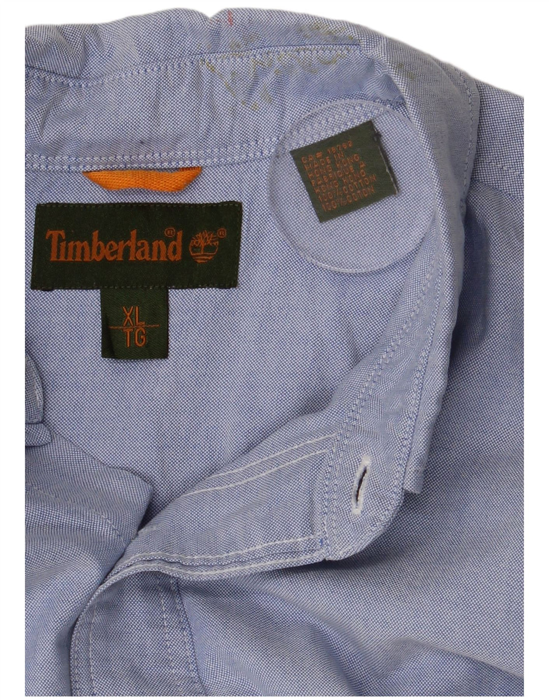 Koszula męska Timberland XL, niebieska, bawełniana