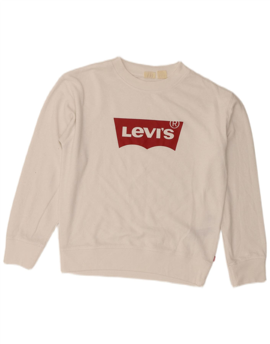 Damska bluza Levi's z grafiką oversize, UK 6 XS, biała bawełna