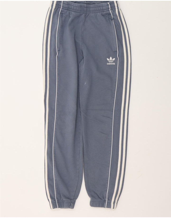 Adidas Męskie Spodnie Dresowe Joggery Małe Niebieskie Bawełniane