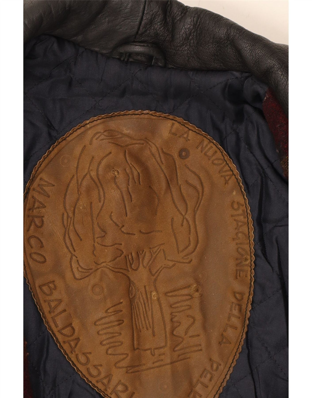 MARCO BALDASSARI Womens Leather Jacket UK 14 Large Black Leather Vintage Marco Baldassari and Second-Hand Marco Baldassari from Messina Hembry 