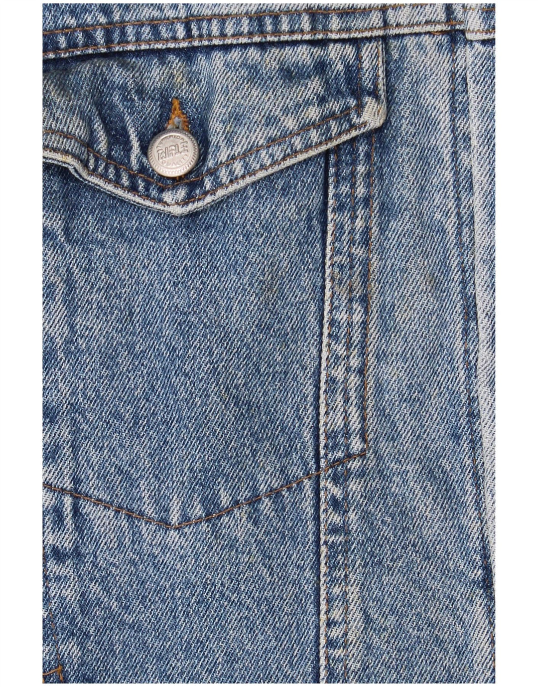 Męska kurtka dżinsowa Rifle Graphic UK 44 2XL niebieska retro