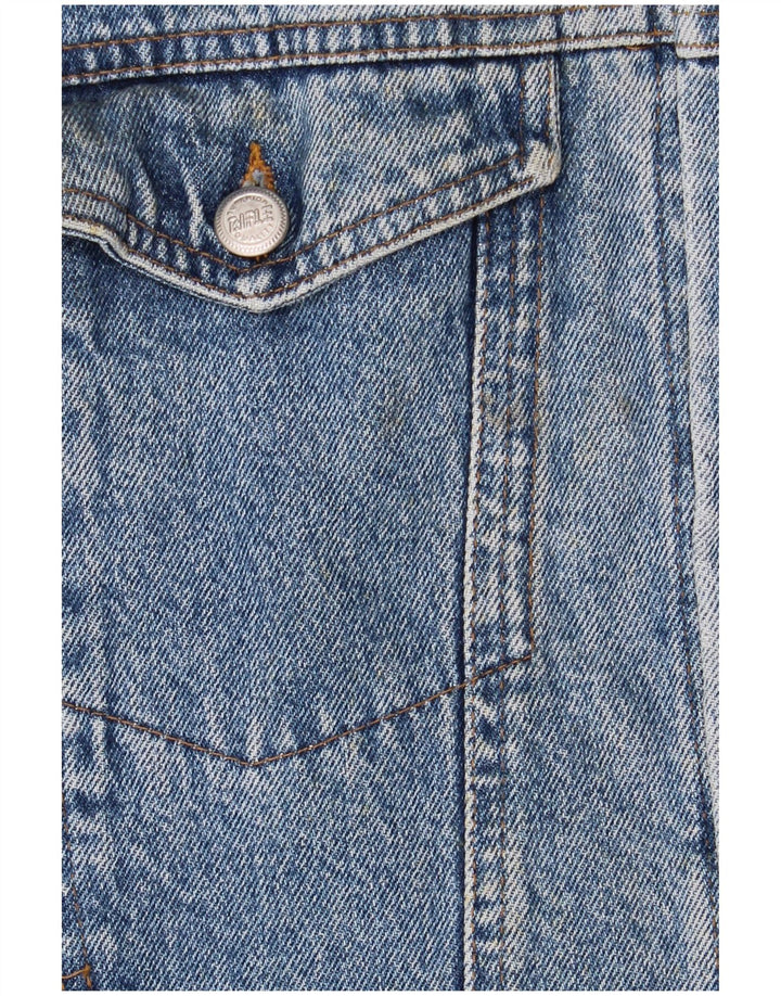 Męska kurtka dżinsowa Rifle Graphic UK 44 2XL niebieska retro