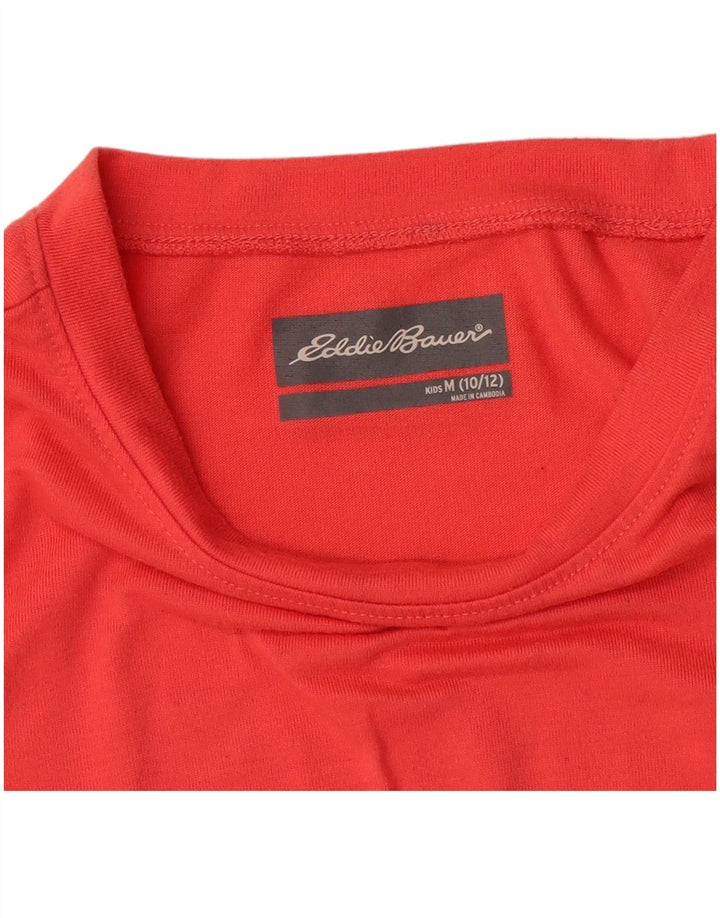 T-shirt dziewczęcy Eddie Bauer 10-11 lat, średni czerwony poliester