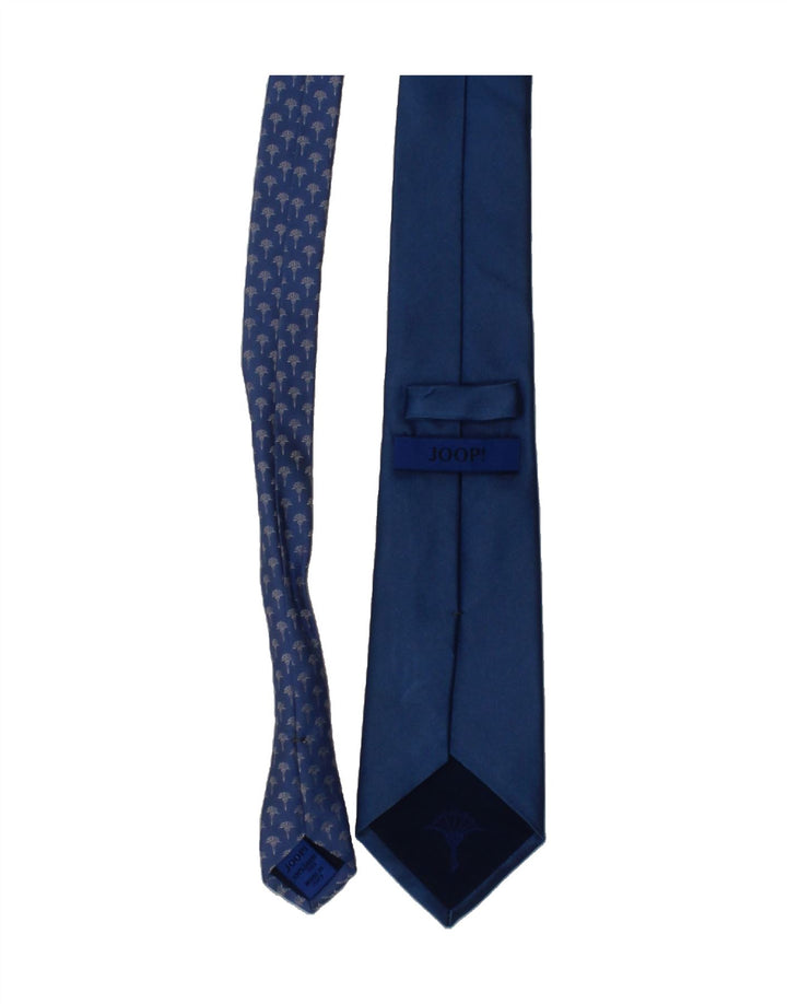 JOOP Mens Tie One Size Blue Floral Silk Vintage Joop and Second-Hand Joop from Messina Hembry 