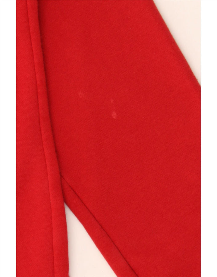 ADIDAS Mens Zip Neck Sweatshirt Jumper Small Red Cotton Vintage Adidas and Second-Hand Adidas from Messina Hembry 
