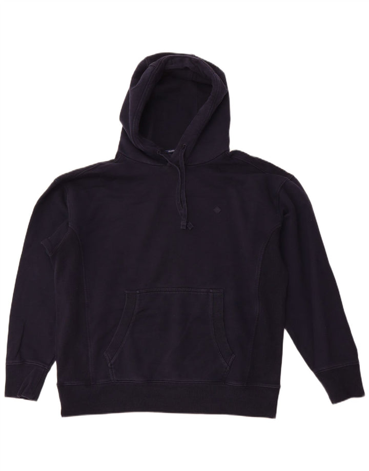 Męski sweter z kapturem GANT o swobodnym kroju XL, granatowy, bawełniany