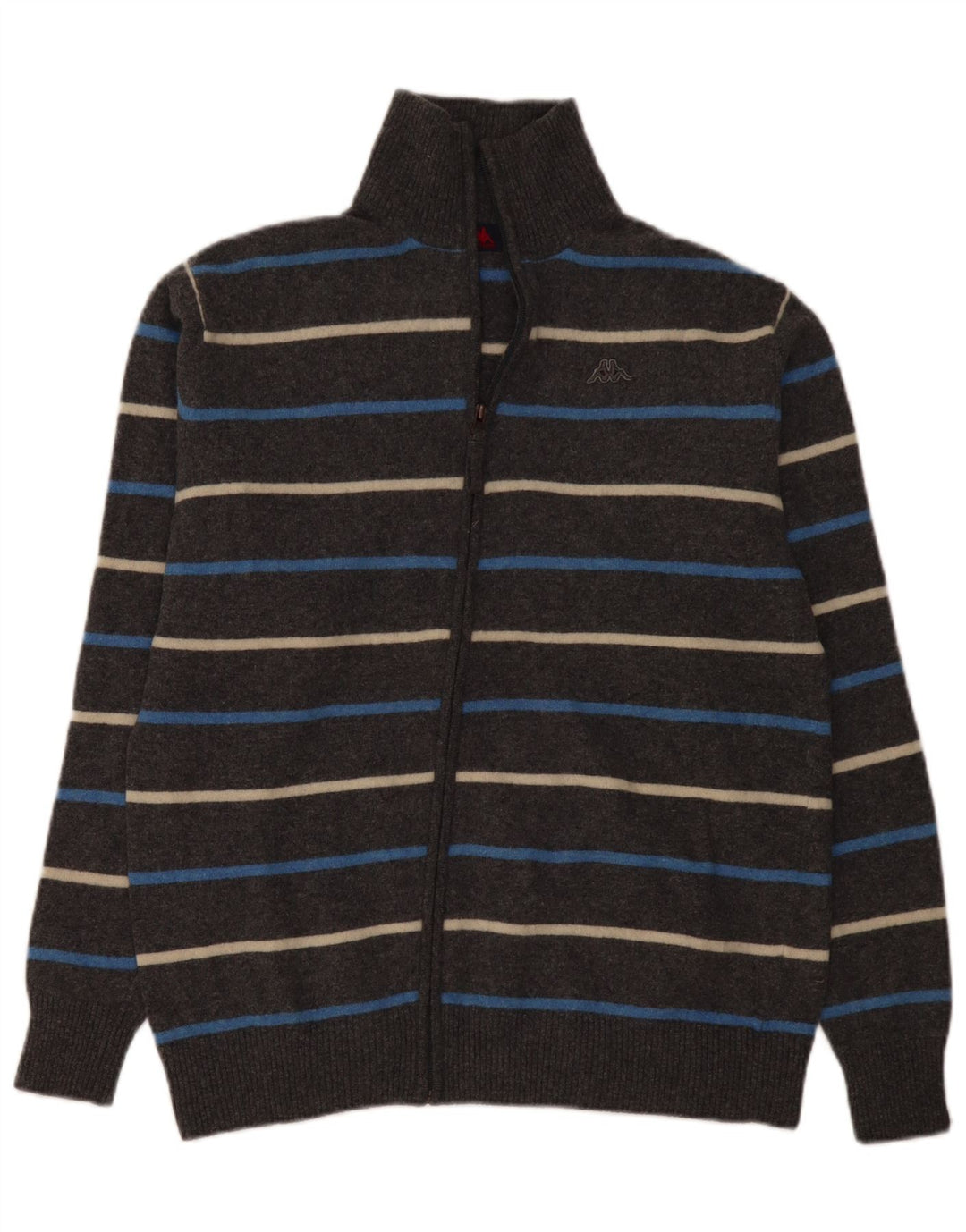 Męski sweter Kappa 2XL Szara wełniana w paski
