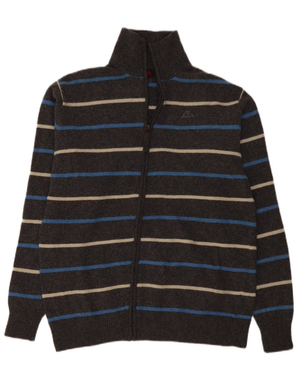 Męski sweter Kappa 2XL Szara wełniana w paski