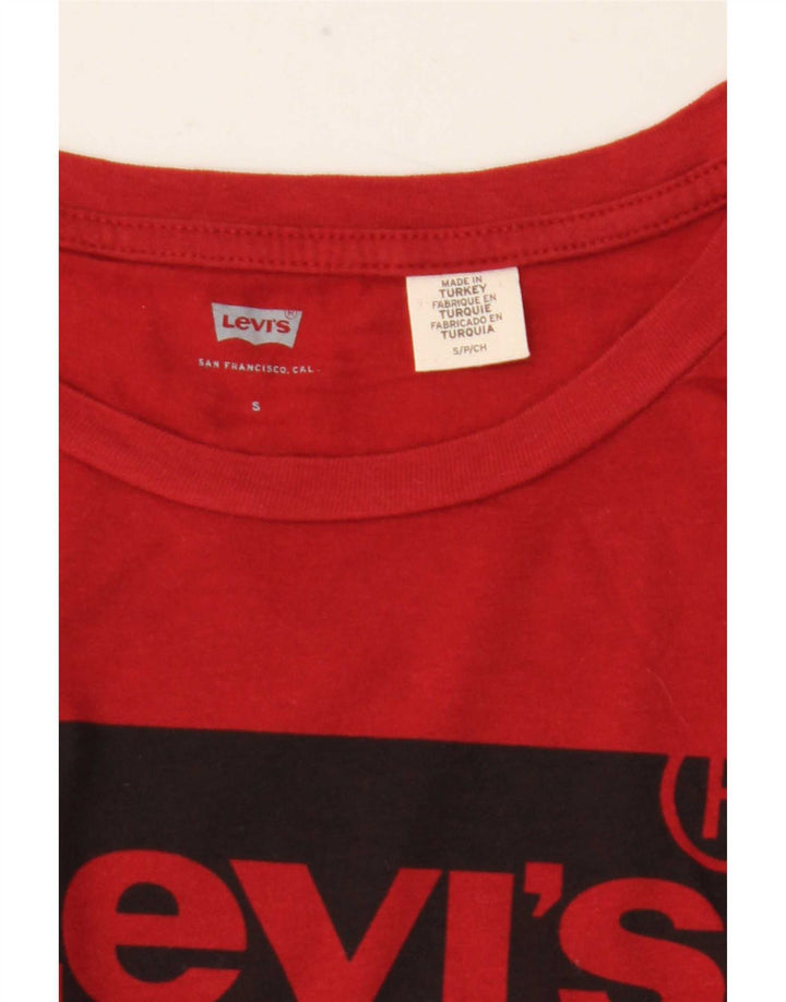 Damska koszulka z grafiką Levi's Top UK 10 Small Red