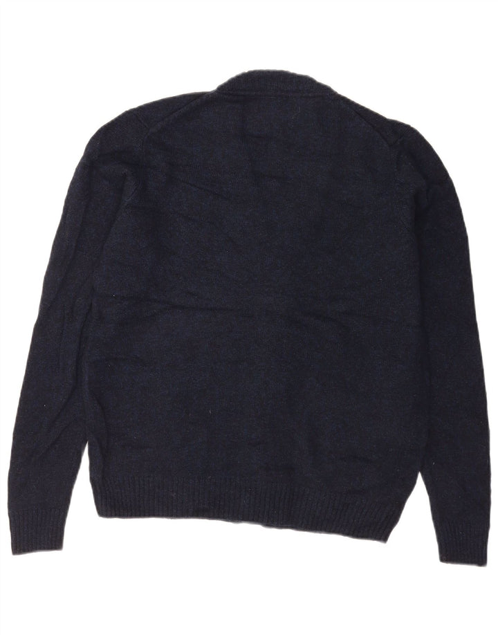 Marks & Spencer Męski sweter rozpinany, mały, granatowy