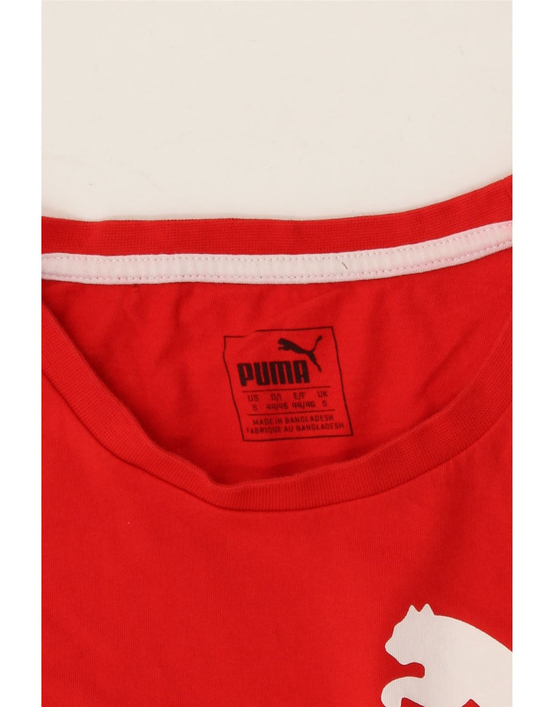 PUMA Mens Graphic T-Shirt Top Small Red Cotton