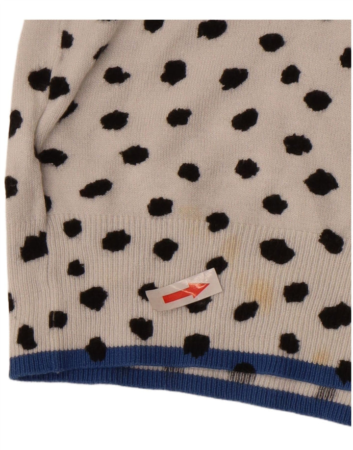 Marks & Spencer Damski sweter kardigan UK 10 Small White Spotted Wiskoza