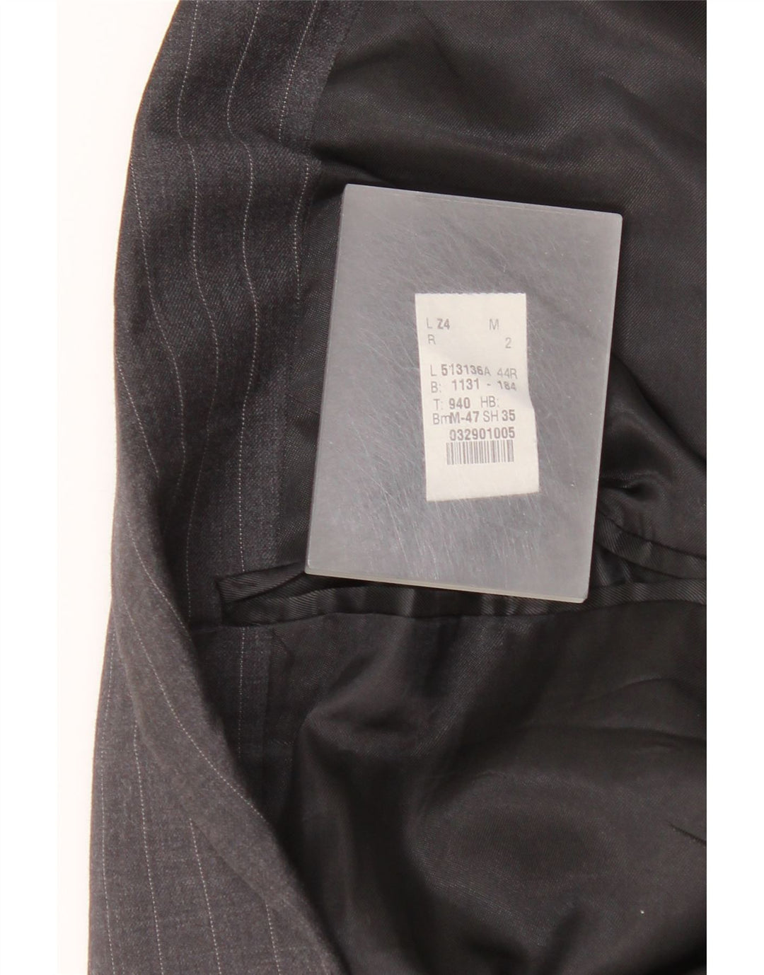 Ralph Lauren Męska marynarka zapinana na 2 guziki UK 44 XL Szara wełna w prążki