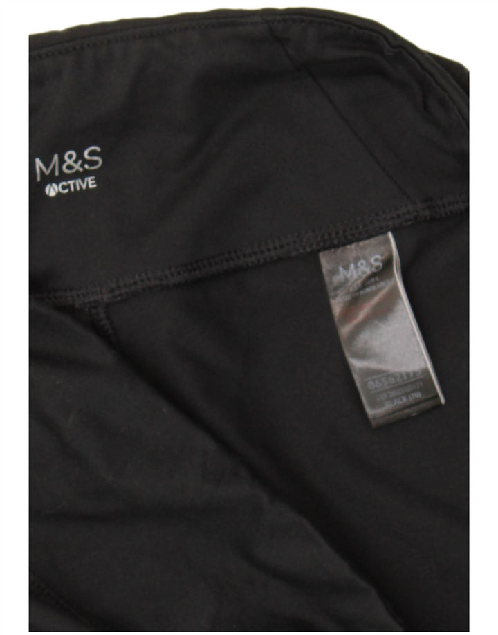 Damskie legginsy Capri Marks & Spencer UK 16, duże, czarne, sportowe