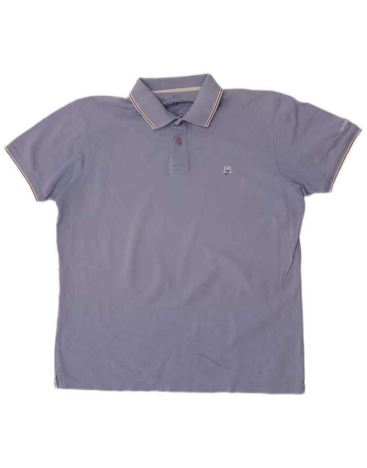 Męska koszulka polo Harmont & Blaine 2XL, niebieska, bawełniana