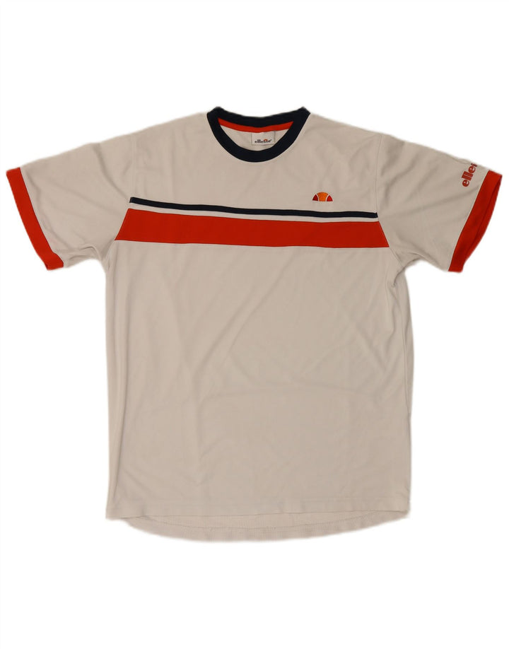 T-shirt męski Ellesse Top z poliestru w kolorze średniej bieli