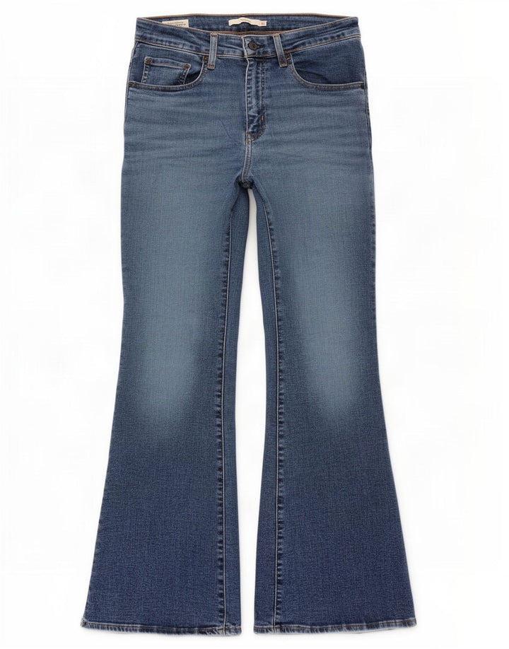 Damskie jeansy Levi's 726 Flared W30 L30 Niebieskie bawełniane
