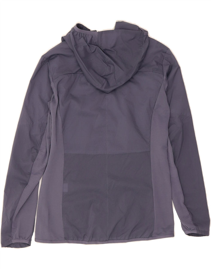 JACK WOLFSKIN Womens Hooded Windbreaker Jacket UK 6 XS  Blue Polyamide Vintage Jack Wolfskin and Second-Hand Jack Wolfskin from Messina Hembry 