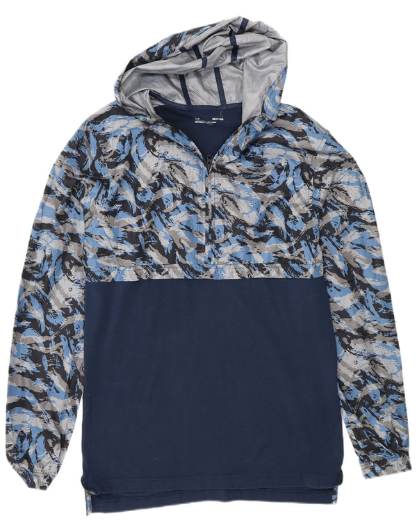 Męski sweter z kapturem i zamkiem Under Armour, mały, granatowy, bawełniany kamuflaż