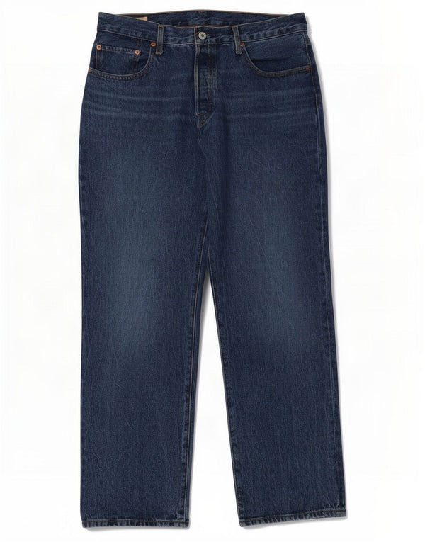 Damskie jeansy Levi's 501 Straight W30 L30 Niebieskie bawełniane