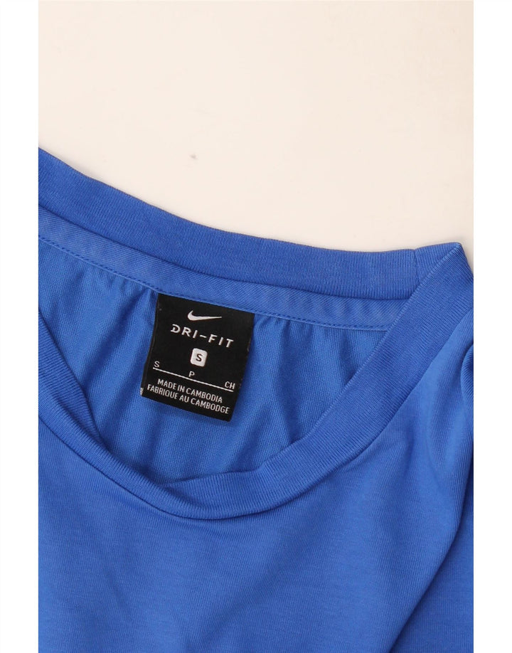 Męski T-shirt NIKE Dri Fit, mały, niebieski