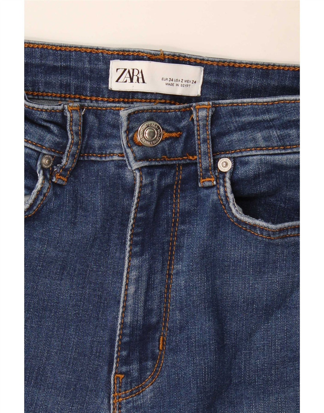 Damskie jeansy rozkloszowane Zara EU 34 2XS W24 L32 Niebieskie