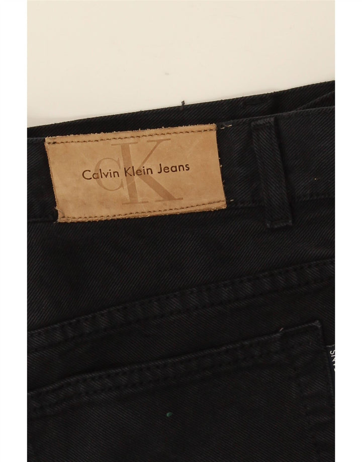 Męskie proste dżinsy Calvin Klein W32 L30 czarne