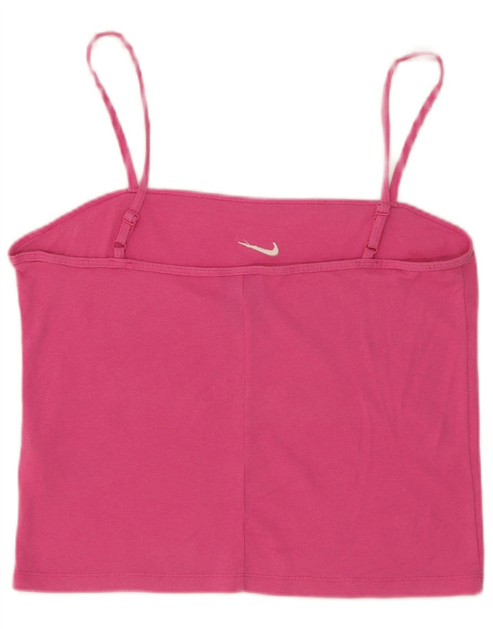 Damski top na ramiączkach Nike UK 14, duży, różowy, bawełniany