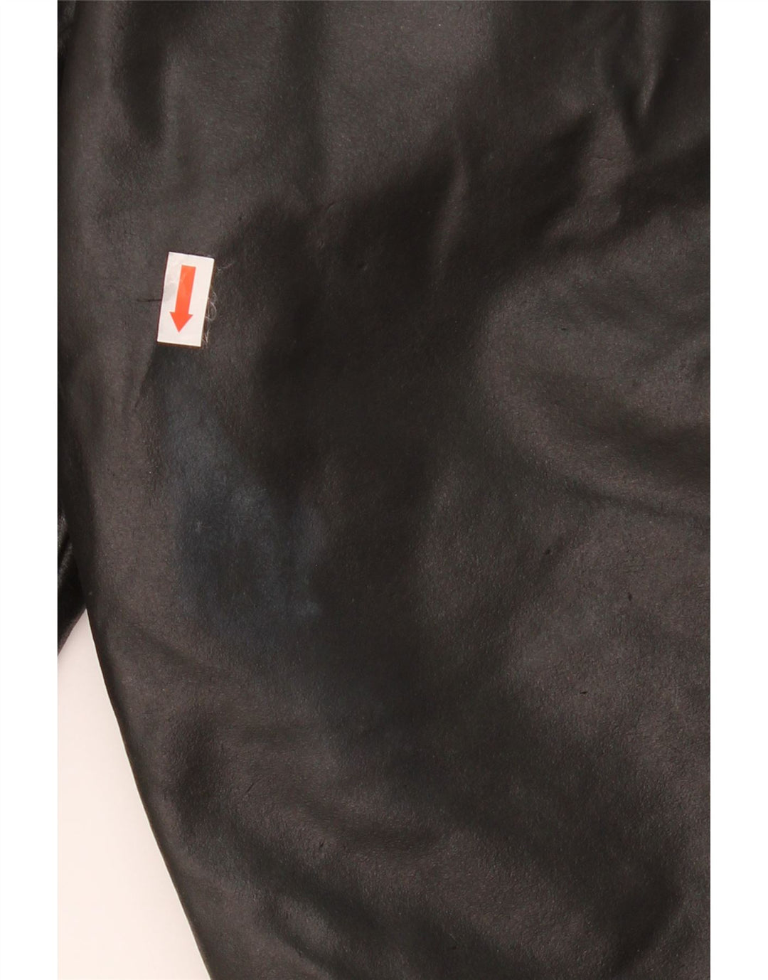 VINTAGE Mens Oversized Hooded Leather Jacket IT 46 Small Black Leather Vintage Vintage and Second-Hand Vintage from Messina Hembry 