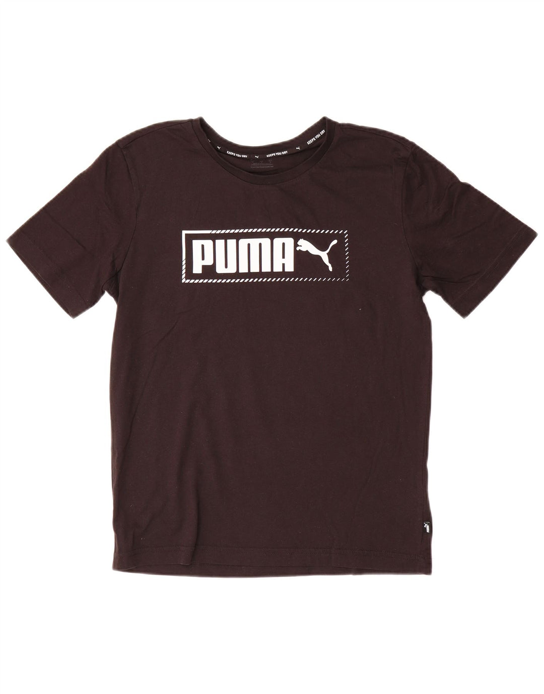 Męski T-shirt z grafiką Puma, mały, czarny, bawełniany