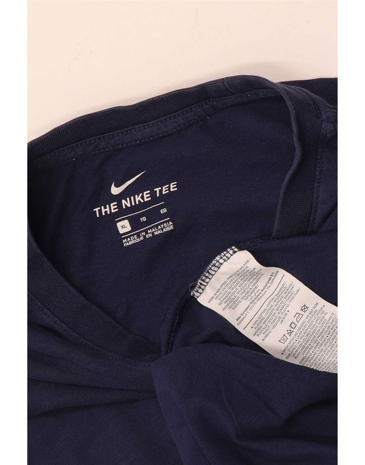 T-shirt męski Nike, XL, granatowy, bawełniany
