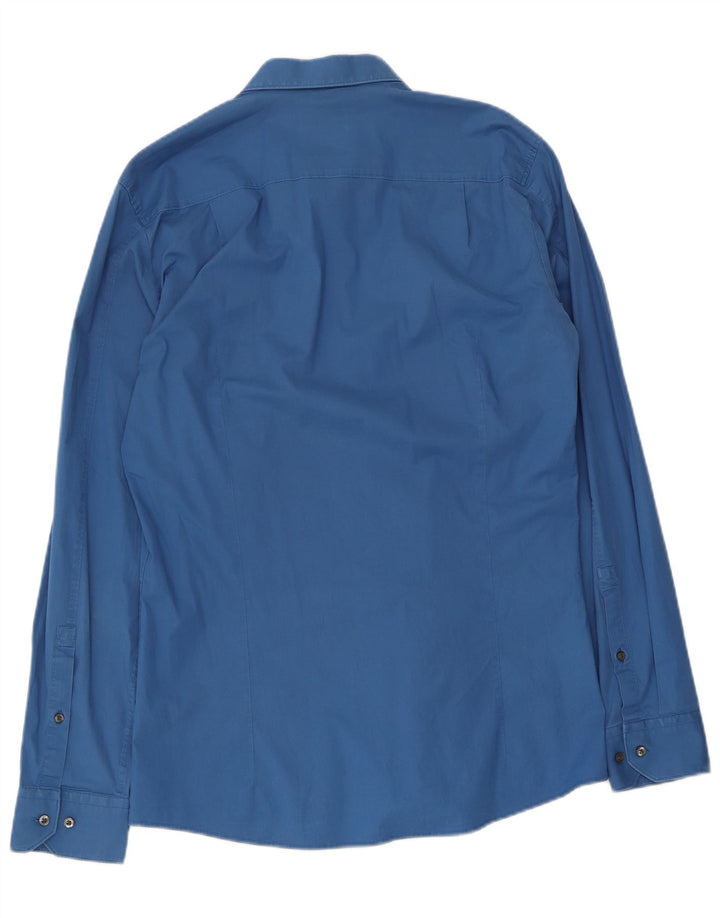 Koszula męska Hugo Boss Slim Fit, duża niebieska