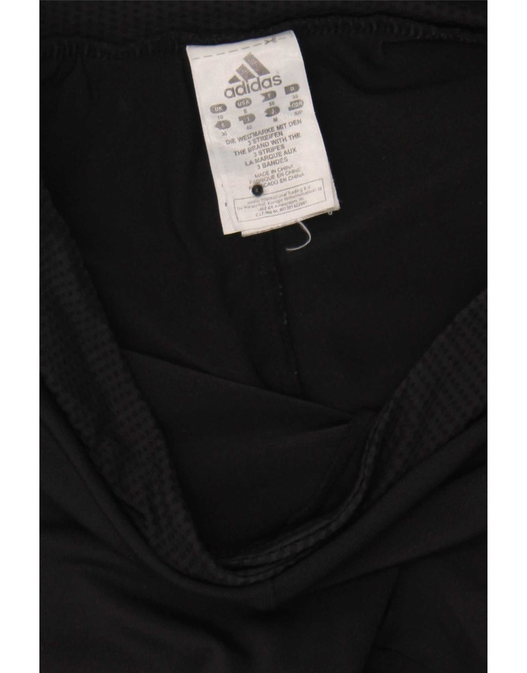 Damskie spodnie dresowe Adidas UK 10 Small, czarne, poliamidowe