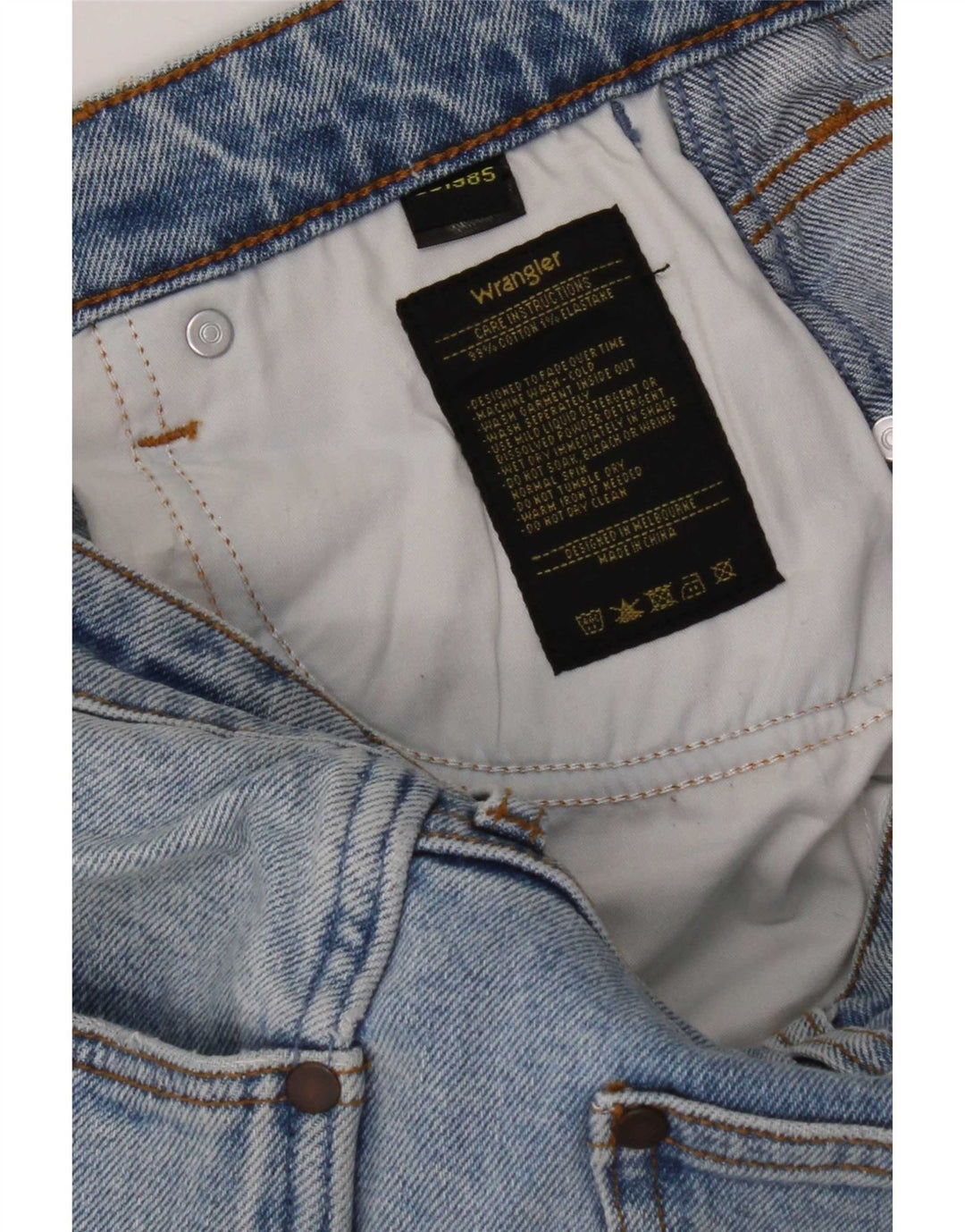 Wrangler Męskie Sid Skinny Jeans W30 L30 Niebieskie bawełniane
