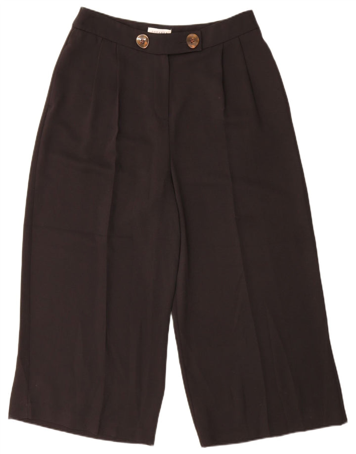 Damskie spodnie Capri Topshop UK 12 Medium W30 L21 Czarny poliester