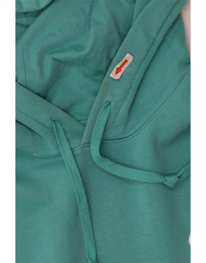 Męski sweter z kapturem Nike, duży, turkusowy, bawełniany