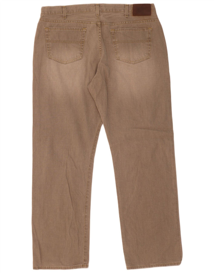 Marks & Spencer Męskie proste dżinsy W40 L33, bawełniane, khaki