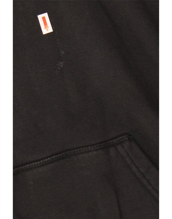 Damski sweter z kapturem ADIDAS z grafiką, oversize UK 12, średni czarny, bawełniany