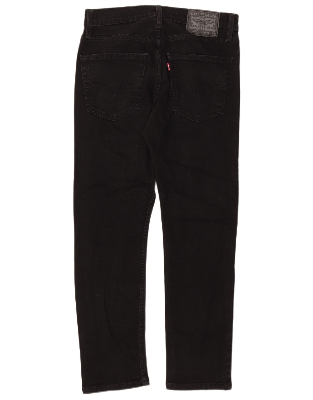 Męskie jeansy Levi's 502 Tapered W31 L27 Czarna bawełna