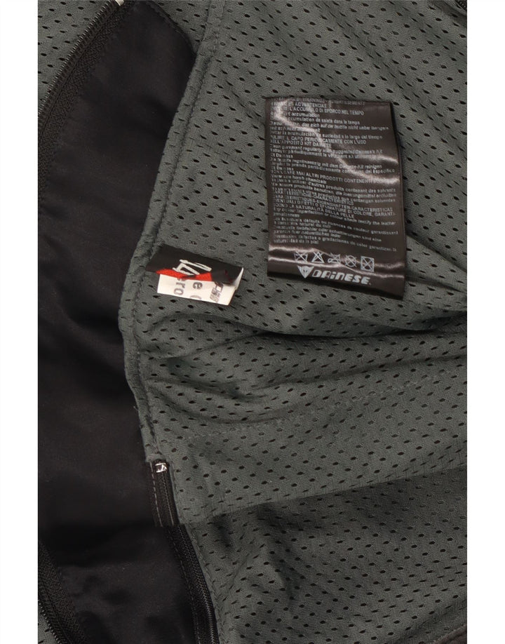DAINESE Womens Moto Racer Leather Jacket IT 44 Medium Black Leather Vintage Dainese and Second-Hand Dainese from Messina Hembry 
