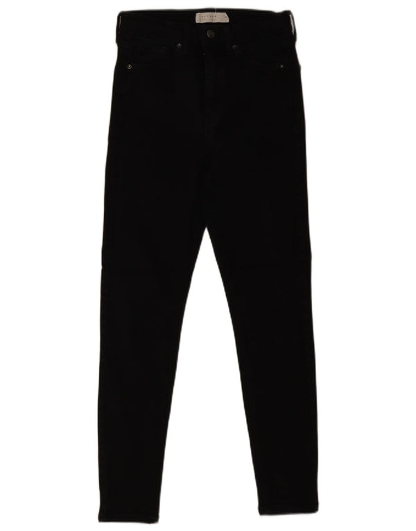 Damskie jeansy Skinny Topshop W28 L26 Czarne bawełniane
