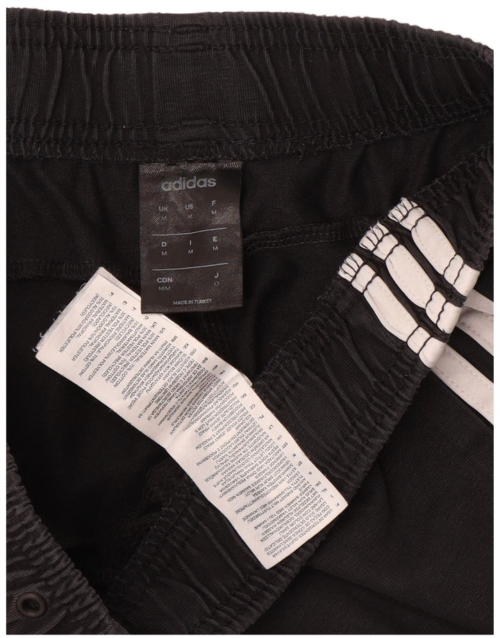 Męskie spodenki sportowe Adidas, średnie czarne, bawełniane