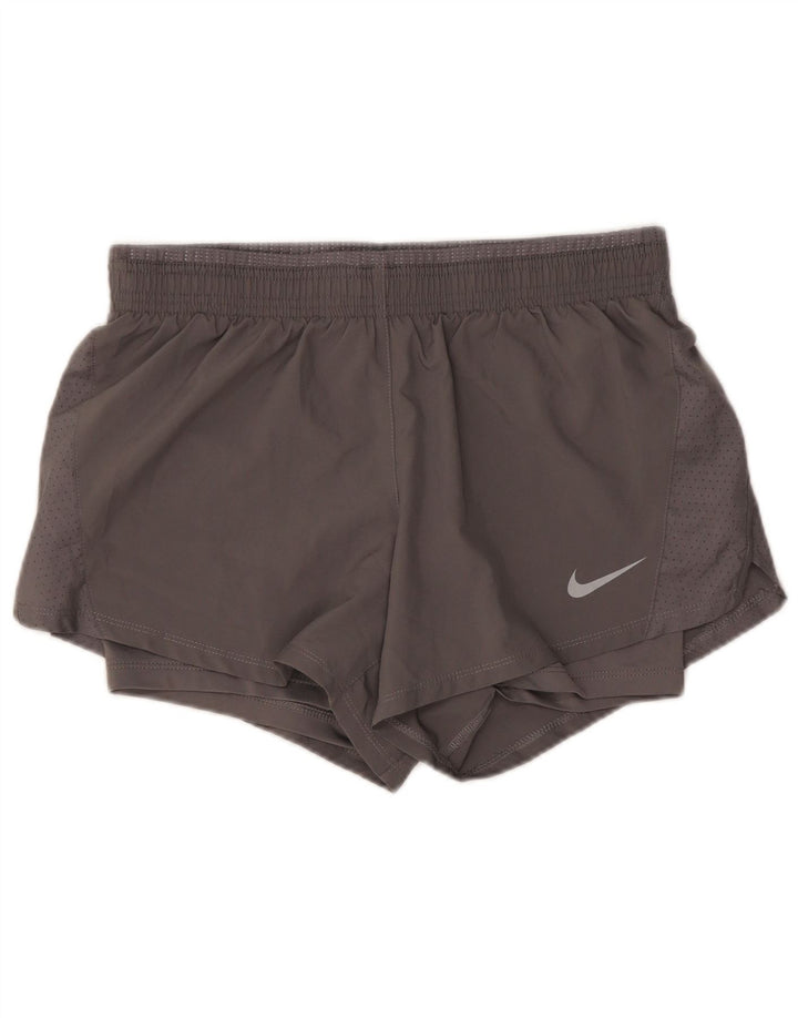 Damskie spodenki sportowe Nike Dri Fit UK 10, małe, szare
