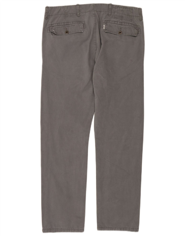 Męskie proste spodnie chino LEVI'S W33 L30 Szara bawełna