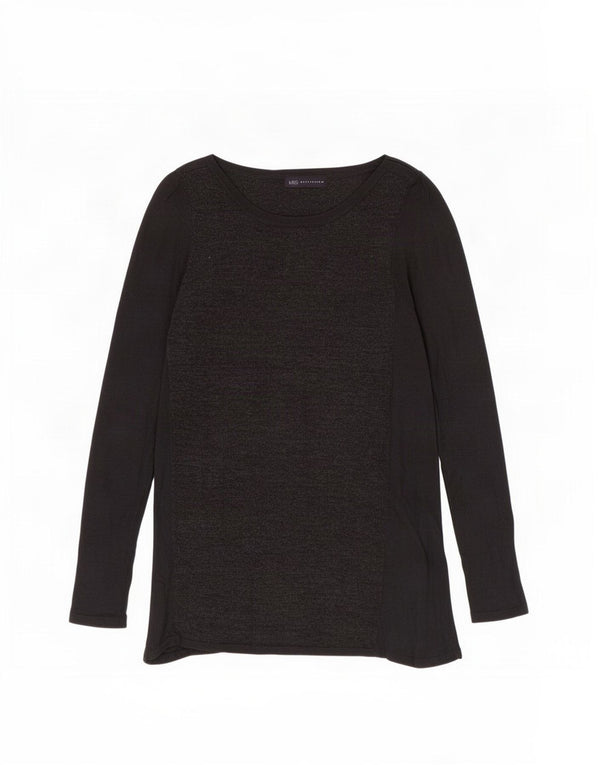 Marks & Spencer Damski sweter z dekoltem w łódkę, UK 8, mały, szary, akrylowy