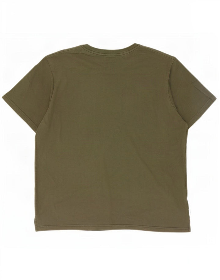 Męska koszulka PEPE Jeans o regularnym kroju, duża, bawełniana w kolorze khaki